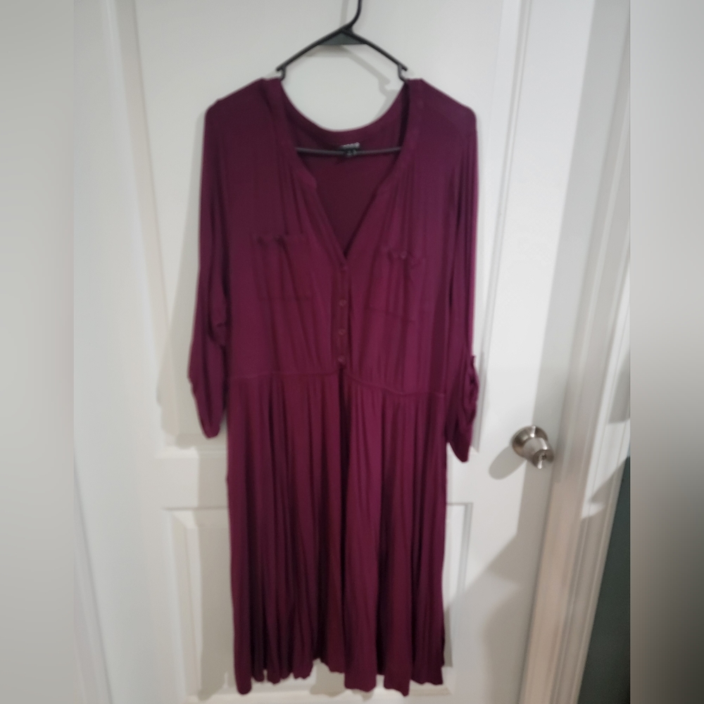 Torrid 3/4 Sleeve Flowy Dress